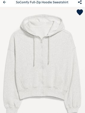 Old Navy SoComfy Full-Zip Hoodie Sweatshirt M